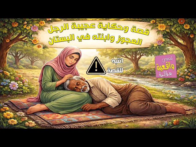 ⁣انتبه !!! قصة وحكاية عجيبة الرجل العجوز وابنته في البستان