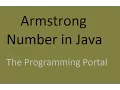 Armstrong number in java