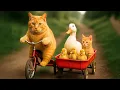 Download Lagu Mama Cat Rescues Ducklings and Cooks Them Spaghetti! 🍝🦆