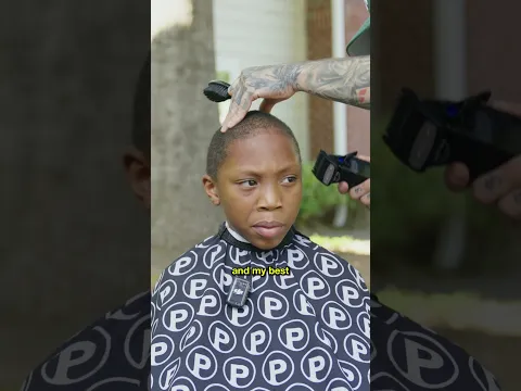 This 7 Year Old Needed A FREE Haircut 🥺💈 (MUST WATCH)