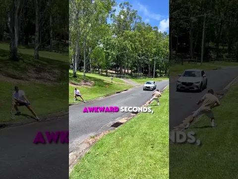 They Stopped a Car... With an Invisible Rope! ๐ (@shammi_ltd) #funny #shorts