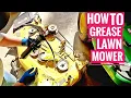 How to Grease Lawn Mower Deck pulleys and Steering wheels John Deere X320