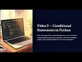 Conditional statements in python