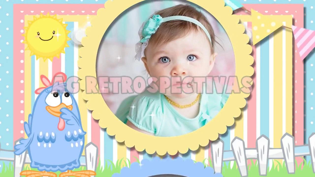 CONVITE ANIMADO GALINHA PINTADINHA CANDY COLORS