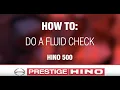 How to do a Fluid Check - 500 Series Standard Cab