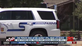 Hazmat spill near Los Banos leaves on person dead