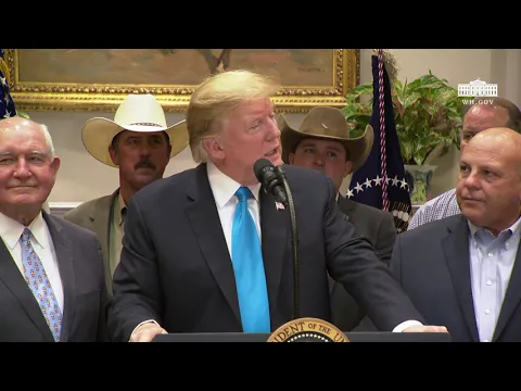 President Trump Delivers Remarks on Supporting Americau2019s Farmers and Ranchers