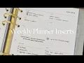 How to Use the Weekly Overview Inserts 2023 Planner Insert Mini-Series PART 3 MadyPlans