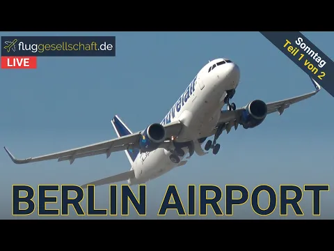 Download MP3 🐻 LIVE Planespotting Flughafen Berlin (BER) Germany | Sonntag 28.4.2024 Teil 1