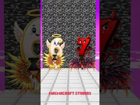 😇😈 67 KIDS ANGEL & DEVIL RACE! 🏁 WHO WILL FINISH FIRST? #minecraft#shorts