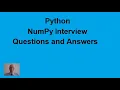 Python NumPy Interview Questions and Answers in 2022