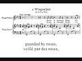 Brahms, Wiegenlied (Lullaby), op. 49 n. 4 (1868) [with english & french subtitles]