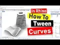 Tween Curves Command 2019 Rhino 3D CAD Technique 2019