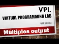 Usando multiples outputs con VPL en moodle