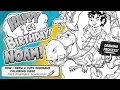 Draw With Me Cute Dinosaur Coloring Page FREE PDF Download