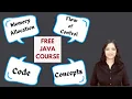 Free Java Course Code Concepts Memory Allocations Flow of Execution Learn Java in-depth