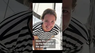 No shoes for our 👩‍👧; shaving off a dingy; and up the mast. Just our lives living on a ⛵️ #shorts