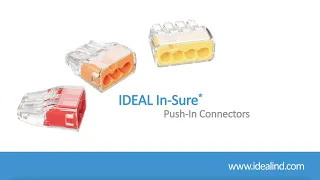 In-Sure Push-In Wire Connectors Instructional