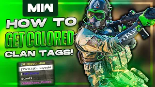 How to get a COLORED CLAN TAG AND NAME in MW2