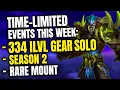 DON T MISS These Events This Week GET 321 Ilvl Gear Rare Mount Season 2 Launch WoW Midnight