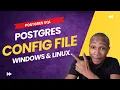Postgres Config Files Windows Postgres Config Files Linux