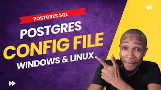 Postgres Config Files Windows Postgres Config Files Linux