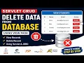 Servlets Delete Data from Database Using View Page Java Servlet CRUD Operation