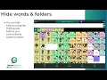 Using the Hide and Swap buttons to hide and change buttons - Weave Chat AAC How-to