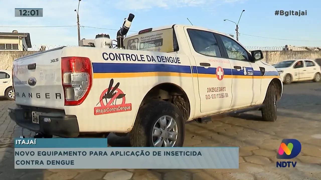 Novo equipamento para aplicação de inseticida contra dengue em Itajaí