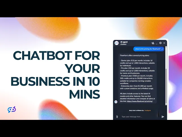 Thumbnail for Make Your Own Website Chatbot in Minutes