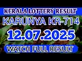 Download Lagu KARUNYA KR-714 KERALA LOTTERY RESULT 12.07.2025