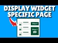 How to Display Widgets on Specific WordPress Pages Full Guide