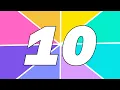 10 Second Countdown Timer Colorful Geometric Background