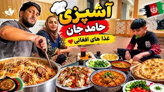 اولین آشپزی حامد جان برای فامیل بعد از مدت ها  دندنها