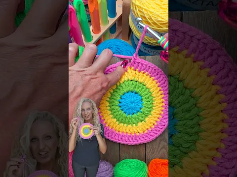 The most neat crochet circle finish you will ever see!