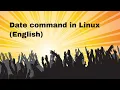 Date command in Linux English