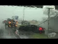 03-14-2022 Ennis TX - Hail Storm and Cars Taking Cover Under Bridges