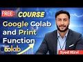 What is Google Colab Print Function Explained Data Analytics Tutorial for Beginners