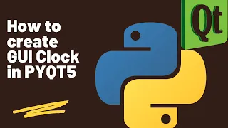 How to create GUI Clock in PYQT5 Python