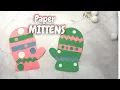 Paper Mitten Craft Free Template