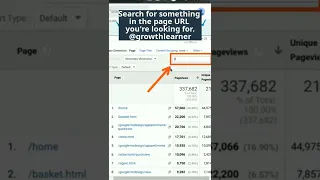 How To Find A Google Analytics Report For A Specific Webpage 