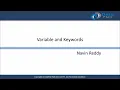Java Variables and Keywords