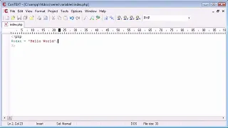 Beginner PHP Tutorial 16 Variables 1