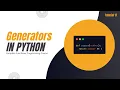 Generators in Python Functions Complete Functional Programming Course in Python Tutorial 17