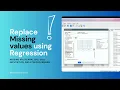 How to replace Missing Values in SPSS Data Imputation using Regression Data Preprocessing - 5 mins