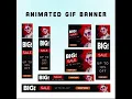 Single slide animated gif banner ads - after effects project