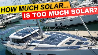 How Much Solar is Too Much on a Sailboat? ⚡️ (Sailboat Solar Power Explained) Ep 345 Lady K Sailing