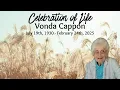 Vonda Cappon Funeral Service