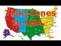 USA Time Zones Explained Telugu