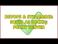 DevOps SysAdmins Squid as Socks5 Proxy server